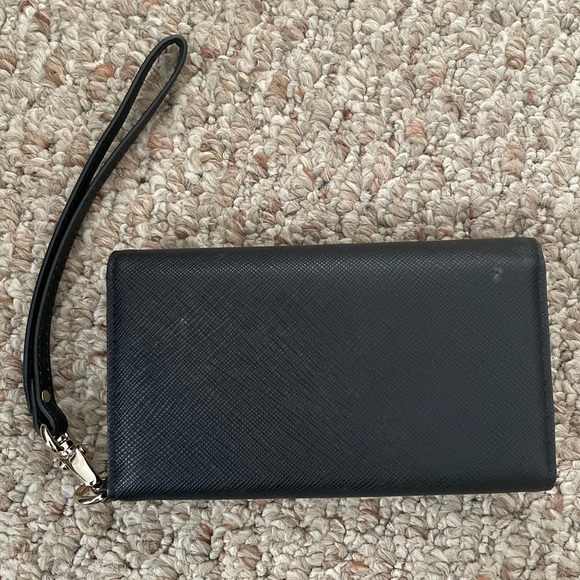 Kate Spade Black Leather Wristlet - Picture 3 of 3